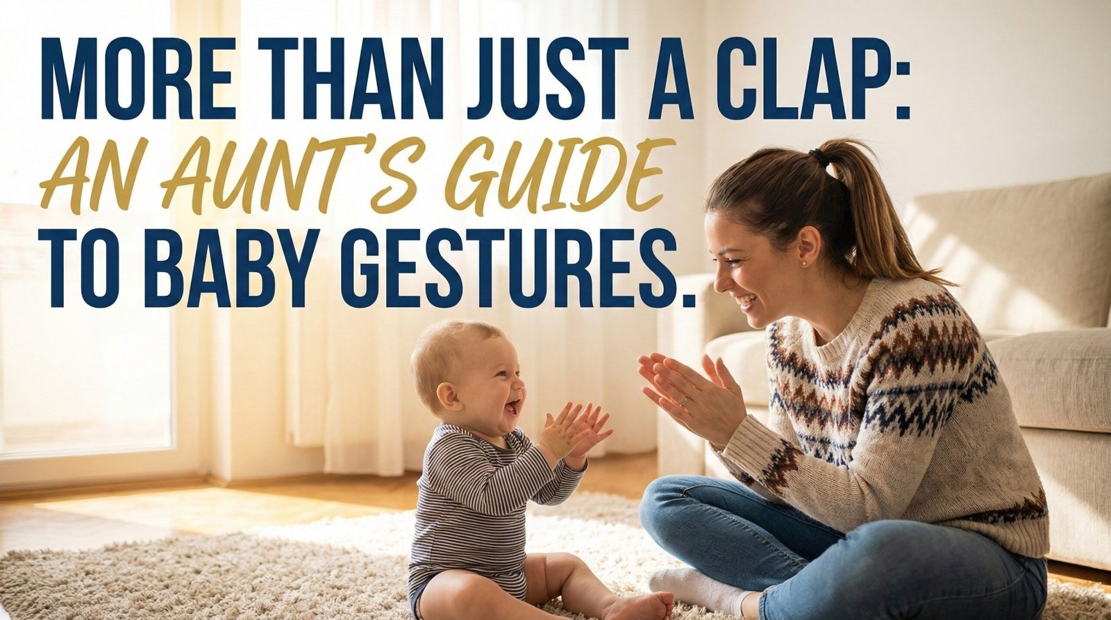 An Aunt Playing With A Baby