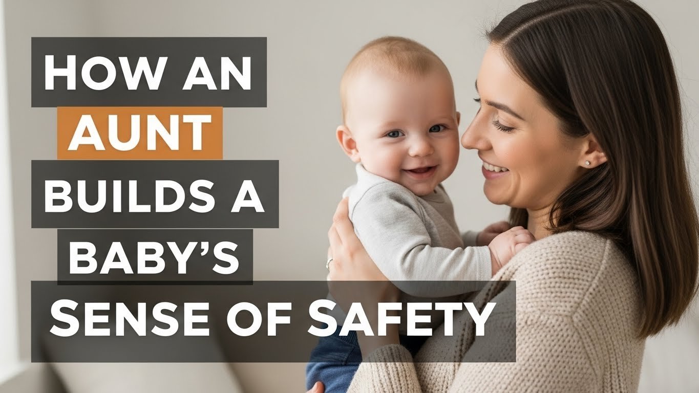 An Aunt Gazing Lovingly At Her Niece, Building A Baby Sense Of Safety Through Warmth And Connection.
