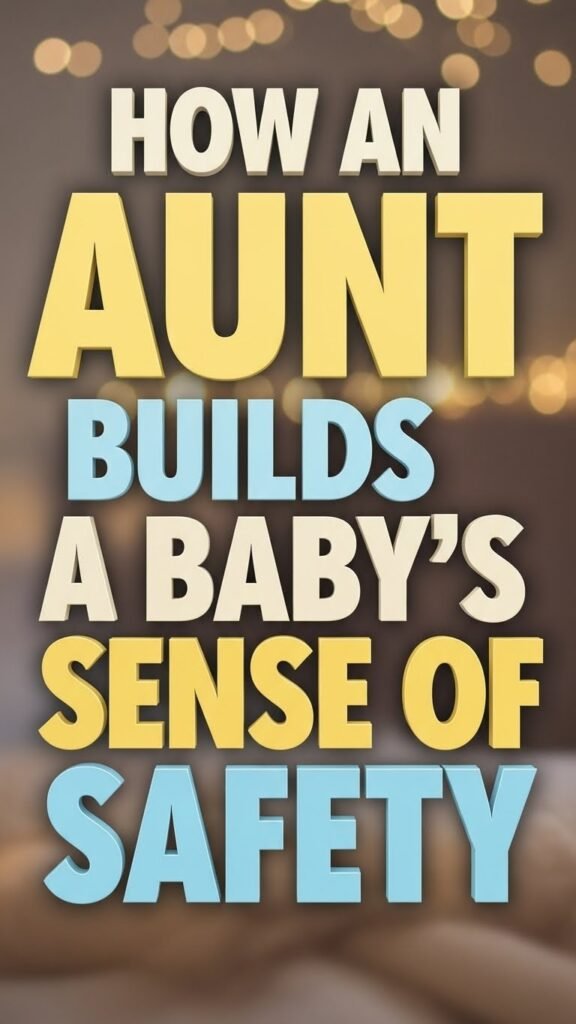 Aunt Nurturing Baby'S Safety And Comfort.